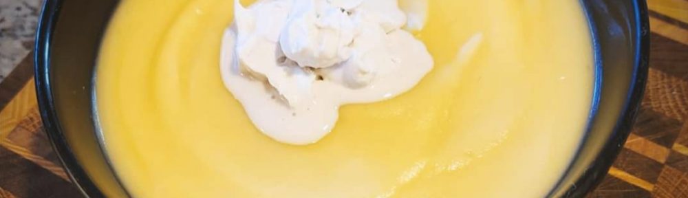 Simple Sweet Potato Soup with Red Reishi