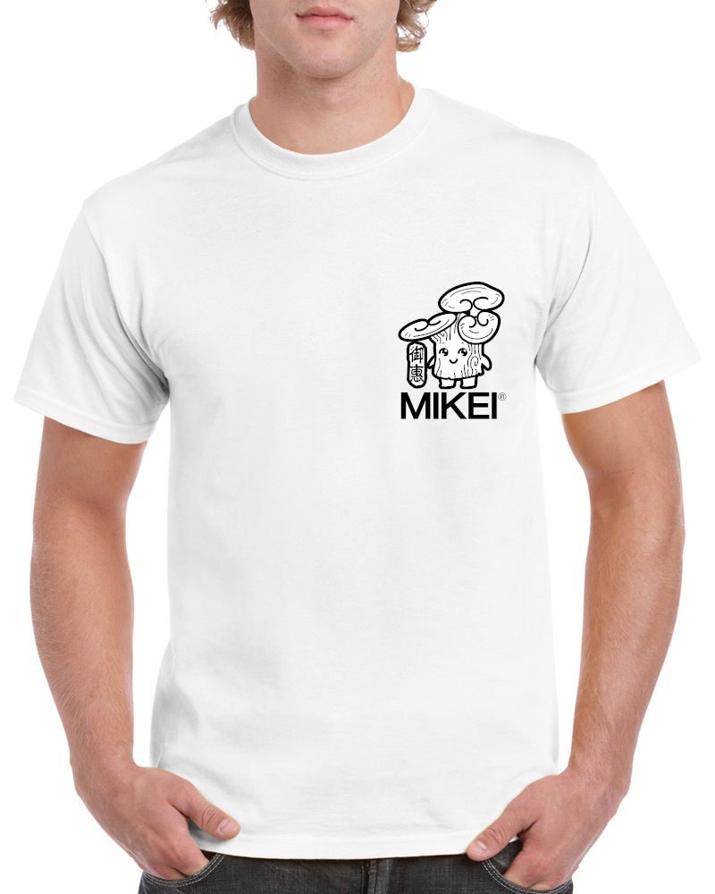 Mikei® Graphic White T-Shirt - Size Medium